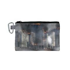 Destruction Apocalypse War Disaster Canvas Cosmetic Bag (small)