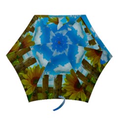 Sunflower Summer Sunny Nature Mini Folding Umbrellas by Celenk