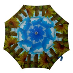 Sunflower Summer Sunny Nature Hook Handle Umbrellas (small) by Celenk