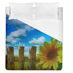 Sunflower Summer Sunny Nature Duvet Cover (queen Size) by Celenk