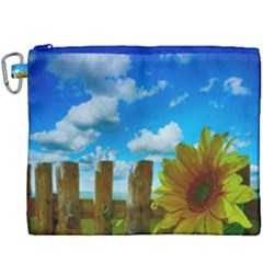 Sunflower Summer Sunny Nature Canvas Cosmetic Bag (xxxl)