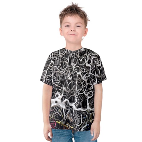 Abstract Pattern Backdrop Texture Kids  Cotton Tee by Celenk