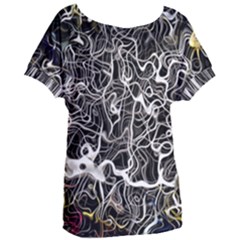 Abstract Pattern Backdrop Texture Women s Oversized Tee by Celenk