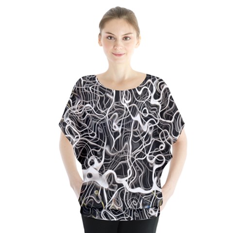 Abstract Pattern Backdrop Texture Blouse by Celenk