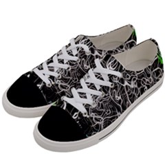 Abstract Pattern Backdrop Texture Women s Low Top Canvas Sneakers