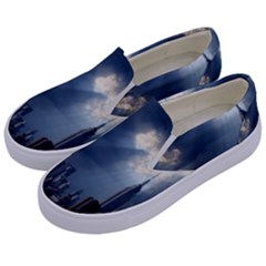 New York America New York Skyline Kids  Canvas Slip Ons