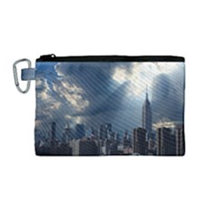 New York America New York Skyline Canvas Cosmetic Bag (medium) by Celenk