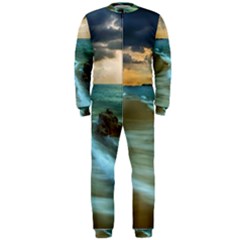 Beach Shore Sand Coast Nature Sea Onepiece Jumpsuit (men)  by Celenk