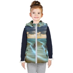 Beach Shore Sand Coast Nature Sea Kid s Puffer Vest by Celenk