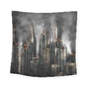 Armageddon Disaster Destruction War Square Tapestry (Small) View1