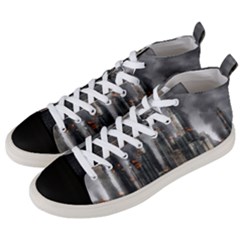 Armageddon Disaster Destruction War Men s Mid-top Canvas Sneakers