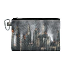 Armageddon Disaster Destruction War Canvas Cosmetic Bag (medium)