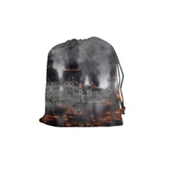 Destruction War Conflict Explosive Drawstring Pouches (medium)  by Celenk