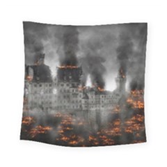 Destruction War Conflict Explosive Square Tapestry (small) by Celenk