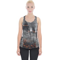 Destruction War Conflict Explosive Piece Up Tank Top by Celenk