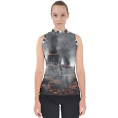 Destruction War Conflict Explosive Shell Top by Celenk