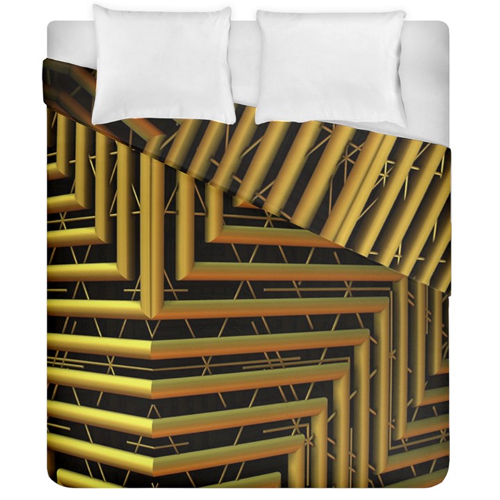 Modern Art Sculpture Architecture Duvet Cover Double Side (California King Size)