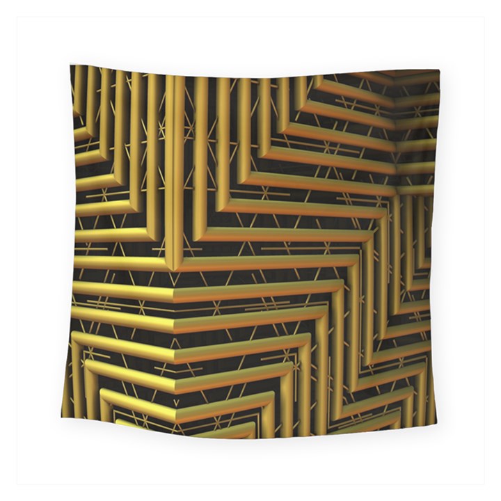 Modern Art Sculpture Architecture Square Tapestry (Small)