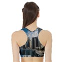 Skyscraper City Architecture Urban Sports Bra with Border View2