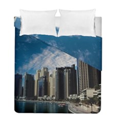 Skyscraper City Architecture Urban Duvet Cover Double Side (full/ Double Size)