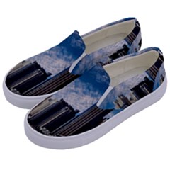 Skyscraper City Architecture Urban Kids  Canvas Slip Ons