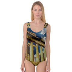 Athens Greece Ancient Architecture Princess Tank Leotard  by Celenk