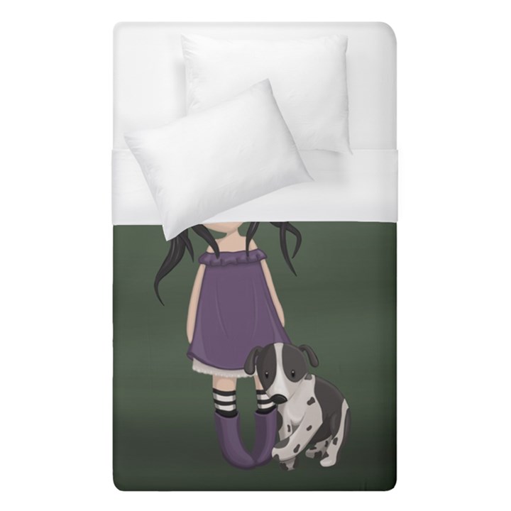 Dolly girl and dog Duvet Cover (Single Size)