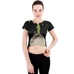 The Little Prince Crew Neck Crop Top by Valentinaart