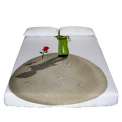 The Little Prince Fitted Sheet (queen Size) by Valentinaart