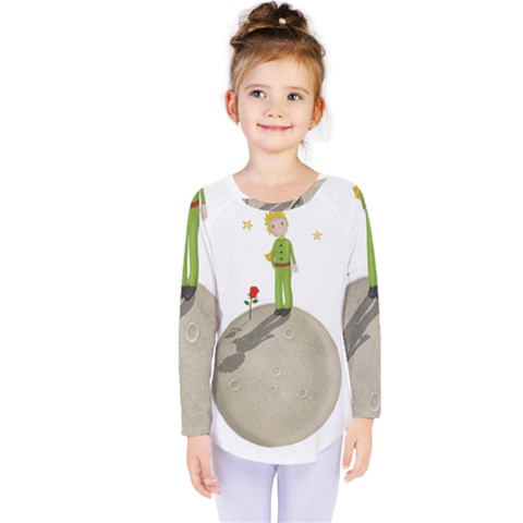 The Little Prince Kids  Long Sleeve Tee by Valentinaart