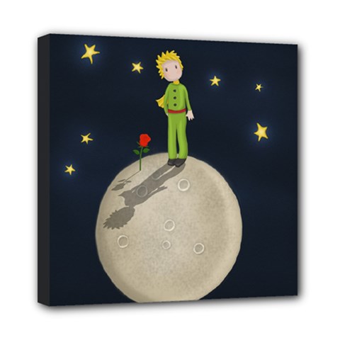 The Little Prince Mini Canvas 8  X 8  by Valentinaart