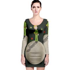 The Little Prince Long Sleeve Bodycon Dress by Valentinaart