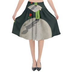 The Little Prince Flared Midi Skirt by Valentinaart