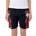 Frida Kahlo doll Women s Basketball Shorts View1