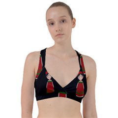 Frida Kahlo Doll Sweetheart Sports Bra by Valentinaart