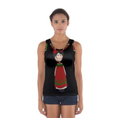 Frida Kahlo Doll Sport Tank Top  by Valentinaart