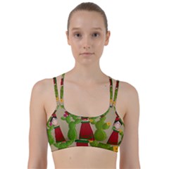 Frida Kahlo Doll Line Them Up Sports Bra by Valentinaart