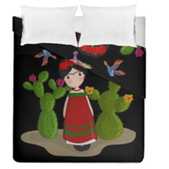 Frida Kahlo Doll Duvet Cover Double Side (queen Size) by Valentinaart