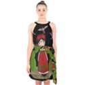 Frida Kahlo doll Halter Collar Waist Tie Chiffon Dress View1