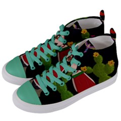 Frida Kahlo Doll Women s Mid-top Canvas Sneakers by Valentinaart