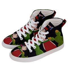 Frida Kahlo Doll Women s Hi-top Skate Sneakers by Valentinaart