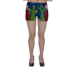 Frida Kahlo Doll Skinny Shorts by Valentinaart