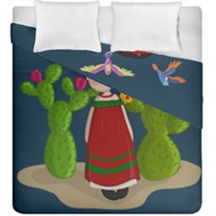 Frida Kahlo Doll Duvet Cover Double Side (king Size) by Valentinaart