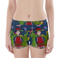 Frida Kahlo Doll Boyleg Bikini Wrap Bottoms by Valentinaart