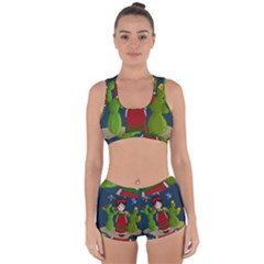 Frida Kahlo Doll Racerback Boyleg Bikini Set by Valentinaart