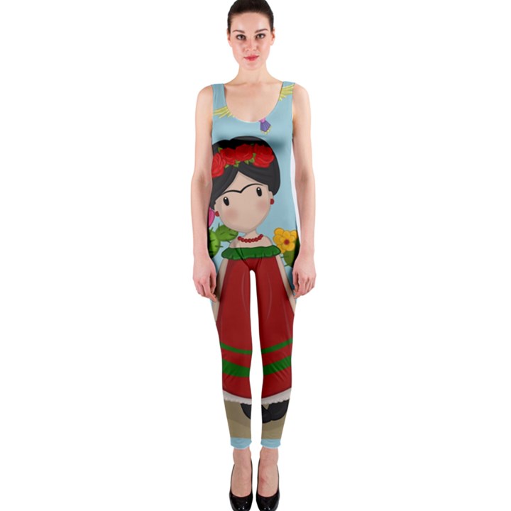 Frida Kahlo doll OnePiece Catsuit