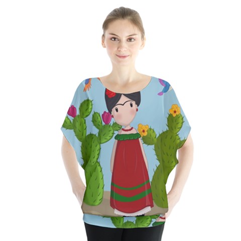 Frida Kahlo Doll Blouse by Valentinaart