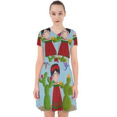 Frida Kahlo Doll Adorable In Chiffon Dress by Valentinaart