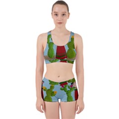 Frida Kahlo Doll Work It Out Sports Bra Set by Valentinaart