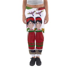 Frida Kahlo Doll Women s Jogger Sweatpants by Valentinaart